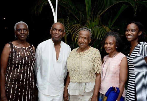 Winston Sill/Freelance Photographer
From left: Hyacinth Martlew, husband of the guest of honour Cedric Law, Claire Law, Dr Mearle Barrett and Siobhan Grant pose for the camera