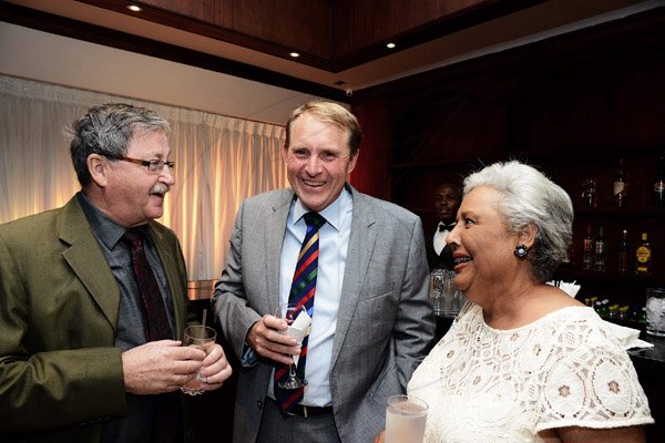 Winston Sill/ Freelance Photographer

Senior Trade Commissioner from Canada Rick McElrea, Australian High Commissioner Ross Tysoe Ao and Honorary Council to Australian Marjorie Kennedy getting acquainted