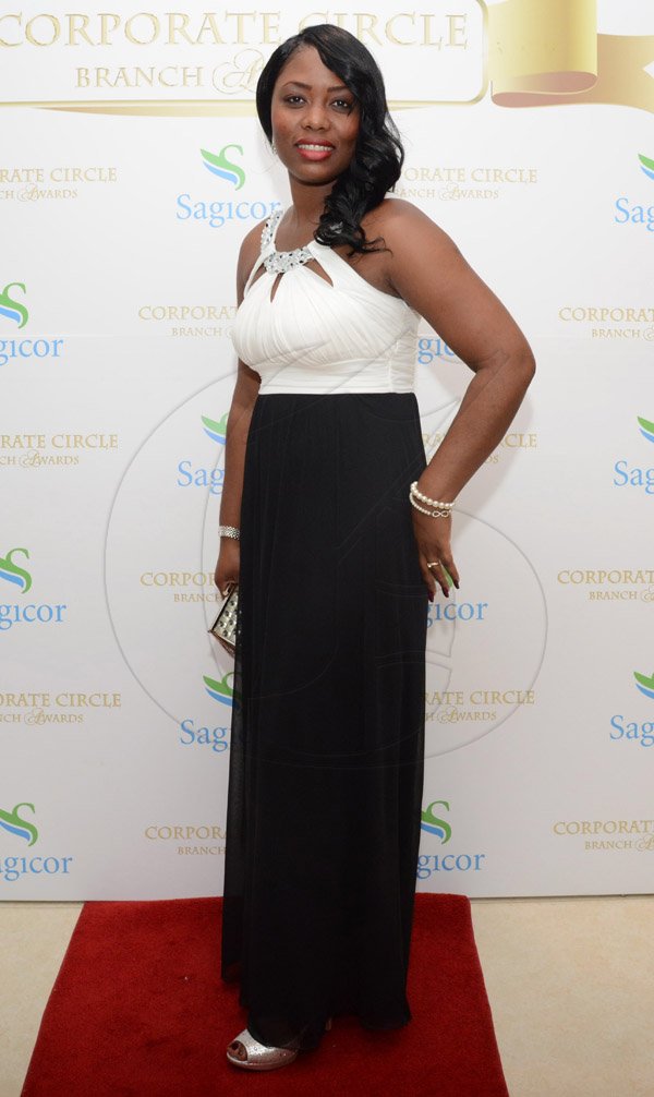 Rudolph Brown/Photographer
Christelette Dawkins at the Sagicor Corporate Circle Branch awards at the Jamaica Pegasus Hotel in New Kingston on Friday, March 4, 2016