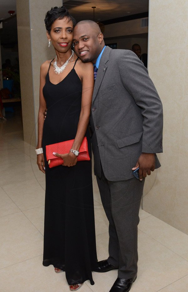 Rudolph Brown/Photographer
Dave Kerr and Olvette McFarquhar at the Sagicor Corporate CircleBranch awards at the Jamaica Pegasus Hotel in New Kingston on Friday, March 4, 2016