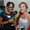 Rudolph Brown/Photographer
Marie Legault, (right)  Counsellor and Head of Cooperation - CIDA, Canadian High Commission pose with Mary Ifill at the Wealth Magazine corporate mingle at the Spanish Court Hotel in New Kingston on Friday,January 31, 2014