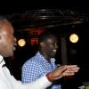 Winston Sill / Freelance Photographer
Digicel Jamaica host reception for House of Lords  and Commons Cricket Team, held at the East Lanws, Devon House, Hope Road on Saturday night February 16, 2013. Here are Devon?? Malcolm (left); Wavell Hinds (centre); and ----???? (right).