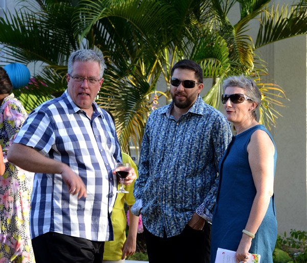 Winston Sill/Freelance Photographer
The Canadian Women's Club of Jamaica (CWC) presents their annual Spring Fashion Show dubbed "Spring Into Fashion", a focus on Jamaican Fashions, held at Seymour Avenue on Sunday May 4, 2014. Here are Robert Ready (left), Canadian High Commissioner; Jorge Garzon (centre); and Paola Amadei (right), EU Ambassador.