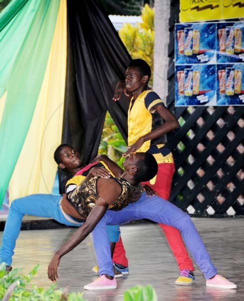 Winston Sill/Freelance Photographer
Jamaica Cultural Development Commission (JCDC) and Nestle Supligen presents World Reggae Dance Championship Semi-Finals, held at Ranny Williams Entertainment Centre, Hope Road on Friday night July 5, 2013. Here are Splinter Diamond Dancers.