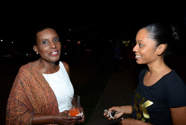 Winston Sill/Freelance Photographer
Jamaica Dance Umbrella (JDU) 2014  Launch,  Awards and Performance Show, held at the Philip Sherlock Centre for the Creative Arts, UWI, Mona on Thursday night March 6, 2014. Here are Myrtha Desulme (left); and Stefanie Thomas (right).