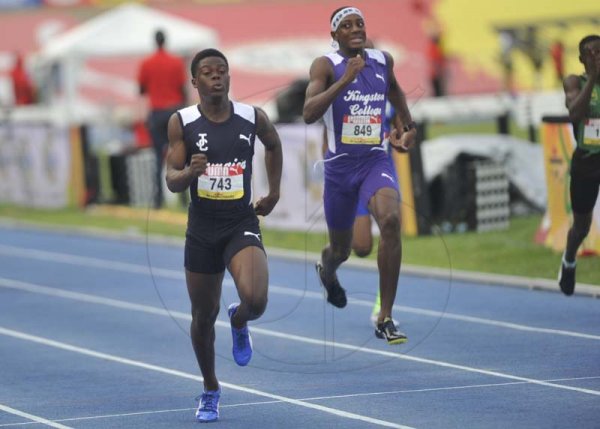 Shorn Hector/Photographer Christopher Scott of Jamaica College wins boy's class three 200m on day five of the ISSA/GraceKennedy Boys and Girls’ Athletics Championships held at the The National Stadium in Kingston on Saturday March 30, 2019