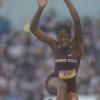 Shorn Hector/Photographer Susan Francis of Holwood Technical wins the girl's class one long jump with a leap of 6.26 meters on  day five of the ISSA/GraceKennedy Boys and Girls’ Athletics Championships held at the The National Stadium in Kingston on Saturday March 30, 2019