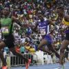 Shorn Hector/Photographer Kimar Farquarson of calabar wins boy's class one 00 meter run on day five of the ISSA/GraceKennedy Boys and Girls’ Athletics Championships held at the The National Stadium in Kingston on Saturday March 30, 2019