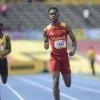 Shorn Hector/Photographer Jeremy Farr of Wolmer's  (center) wins heat two of the boys class one 400 meter semi-final ahead of calabar's Christopher Taylor on day four of the ISSA/GraceKennedy Boys and Girls’ Athletics Championships held at the The National Stadium in Kingston on Friday March 29, 2019