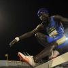 Shorn Hector/Photographer Omar Francis of Hydel competing in the boys 2000 meters steeple chase on day three of the ISSA/GraceKennedy Boys and Girls’ Athletics Championships held at the The National Stadium in Kingston on Thursday March 28, 2019