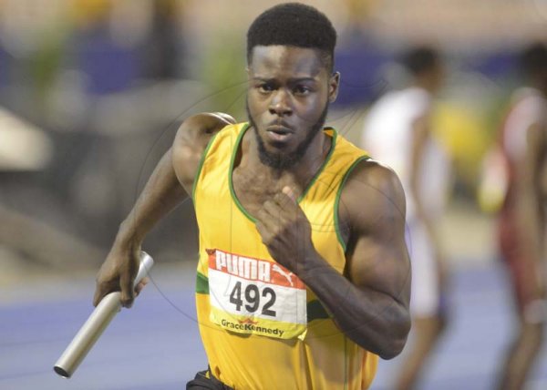 Shorn Hector/Photographer Travis Williams of Excelsior High anchors his team to victory in heat three of the boys 4x400 meter relay open on day three of the ISSA/GraceKennedy Boys and Girls’ Athletics Championships held at the The National Stadium in Kingston on Thursday March 28, 2019