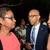 Rudolph Brown/ Photographer
Business Desk
Milverton Reynolds, managing director Develoment Bank of Jamaica chat with Audrey Richards, (left) project coordinator Jamaica Venture Capital Programme and Sandra Glasgow, Managing director of BizTactics at the Development Bank of Jamaica's Venture Capital Conference Pre-Conference Workshop at the Jamaica Pegasus on Monday, March 7, 2016