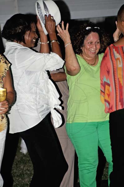 Winston Sill/Freelance Photographer
Debbie? Hamilton 50th Birthday Party, held at Ham Stables, Port Henderson Road, Portmore on Sunday September 8, 2013. Here is Pamela Bridgewater (left), United States Ambassador.