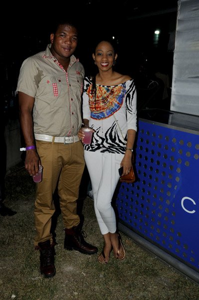 Winston Sill / Freelance Photographer
P Diddy and Supreme Promotions presents Sound Clash of four discos, dubbed "Bad Boys Clash", held at Lime Light Entertainment Complex, Hagley Park Road on Friday night January 4, 2013. Here are the Digicel pair of Benjamin Simms (left); and Tamiann Young (right).