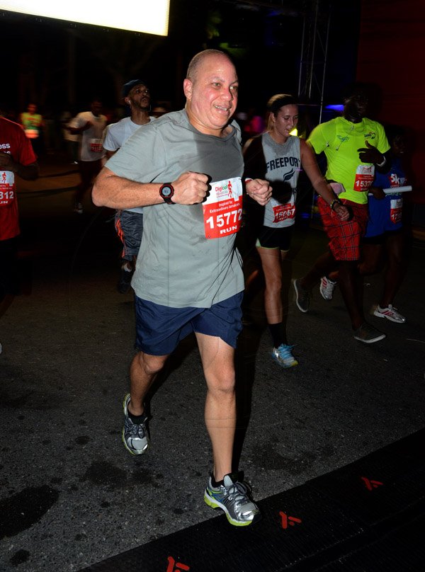 Winston Sill/Freelance Photographer
Digicel Foundation 5K Run/Walk for Special Needs, held on the Waterfront, Downtown Kingston on Saturday night  October 11, 2014. Here is Jeffrey Hall, CEO, Jamaica Producers.