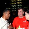Winston Sill/Freelance Photographer
Digicel Foundation 5K Run/Walk for Special Needs, held on the Waterfront, Downtown Kingston on Saturday night  October 11, 2014. Here are Michael Stern?? (left); Barry O'Brien (centre), CEO, Digicel; and Ruth O'Brien (right).