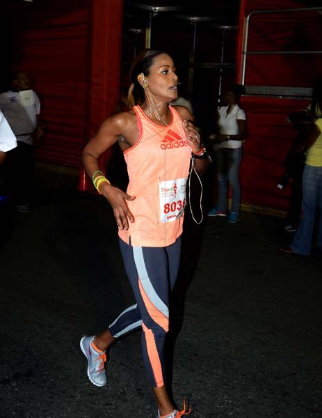 Winston Sill/Freelance Photographer
Digicel Foundation 5K Night Run/Walk and Concert, held on Ocean Boulevard, Downtown on Saturday night October 26, 2013. Here is Tanya Lee.