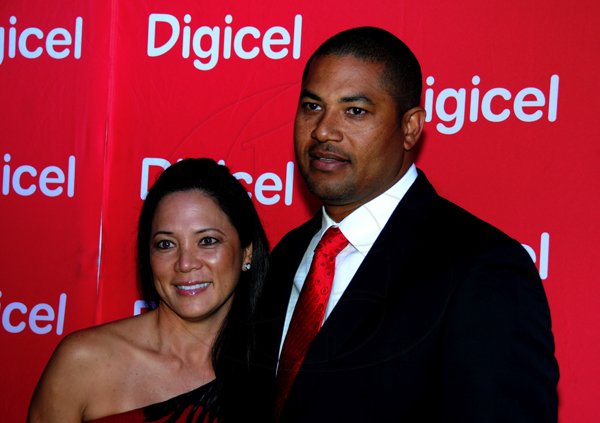 Winston Sill / Freelance Photographer
Digicel launch 4G Service. held at Victoria Pier, Ocean Boulevard on Monday night June 25,. 2012. Here are Shelly Hendrickson (left); and Michayl??? Phillips (right).