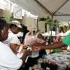 Gladstone Taylor / Photographer

Beverly Rodney-Veira (left) is assisted by Dean Wesley while shopping at the candy's Fashion, Jewelry & more tent.

downtown sizzling summer savings at st williams grant park yesterday