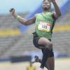 Shorn Hector/Photographer Ricardo Smith of Calabar High participating in the boys decathalon long jump on day two of the ISSA/GraceKennedy Boys and Girls’ Athletics Championships held at the The National Stadium in Kingston on Wednesday March 27, 2019