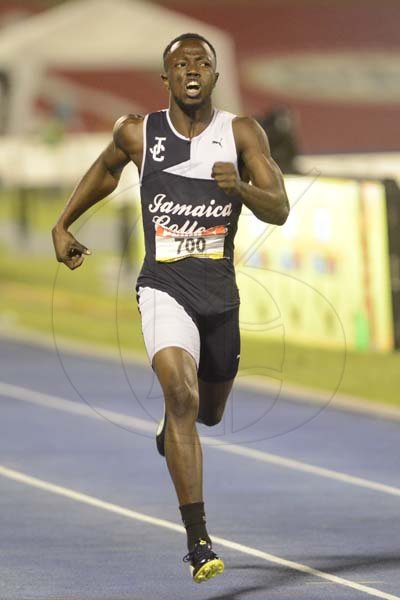 Shorn Hector/Photographer Wikenson Fenelon of Jamaica College wins section three of the boys decathalon 400 eters dash on day two of the ISSA/GraceKennedy Boys and Girls’ Athletics Championships held at the The National Stadium in Kingston on Wednesday March 27, 2019