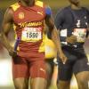 Shorn Hector/Photographer Jehlanie Gordon of Wolmer's girls anchors his team to victory in heat 3 of the boys class two 4x100 merters relay on day two of the ISSA/GraceKennedy Boys and Girls’ Athletics Championships held at the The National Stadium in Kingston on Wednesday March 27, 2019