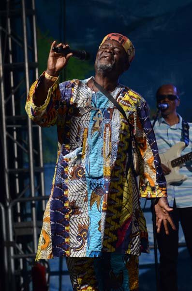 Shorn Hector/Photographer  Bungo Herman performing at the Seville Emancipation Jubilee 2018