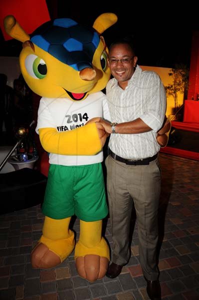 Winston Sill/Freelance Photographer
FIFA World Cup Trophy VIP Reception, held at the Spanish Court Hotel, St. Lucia Avenue, New Kingston on Saturday night October 5, 2013.