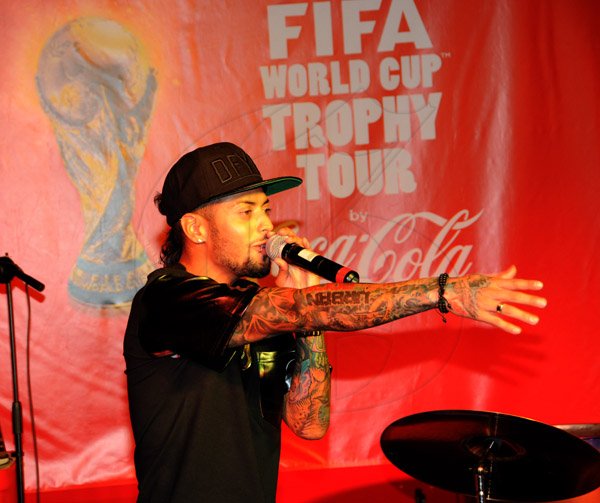 Winston Sill/Freelance Photographer
FIFA World Cup Trophy VIP Reception, held at the Spanish Court Hotel, St. Lucia Avenue, New Kingston on Saturday night October 5, 2013.
