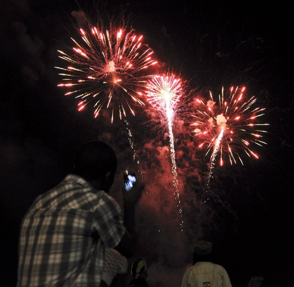 Ricardo Makyn/Staff Photographer
Fire works on the Waterfront.