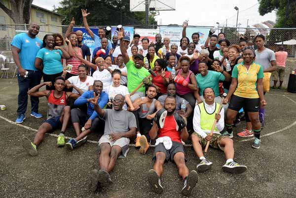 Lionel Rookwood/PhotographerThe Gleaner's Fit 4 Life event with the Trainfit Club's Outdoor Madness, Boxing Fitness with Sakima Mullings and Self Defense with Master Arthur Barrows on Saturday, November 11, at In Motion Gym, Shortwood Teachers' College, St Andrew. *** Local Caption *** Lionel Rookwood/PhotographerThe Gleaner's Fit 4 Life event with the Trainfit Club's Outdoor Madness, Boxing Fitness with Sakima Mullings and Self Defense with Master Arthur Barrows on Saturday, November 11, at In Motion Gym, Shortwood Teachers' College, St Andrew.