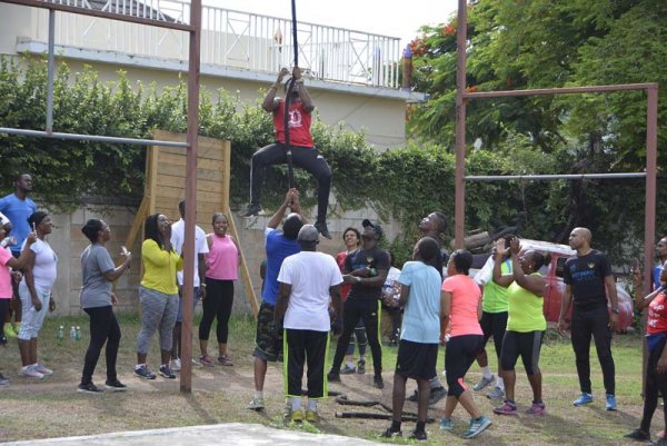 Lionel Rookwood/PhotographerThe Gleaner's Fit 4 Life eleventh event with Sweet Energy Fitness Club at Fit Farm Fitness Club, 2 Upper Braemar Avenue, St Andrew on Saturday, September 1, 2018.