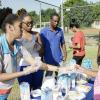 Ian Allen/PhotographerThe Gleaner's Fit 4 Life team at Hope Pastures Park, Hope Pastures, St Andrew on Saturday, October 14, 2017. *** Local Caption *** Ian Allen/PhotographerEnjoying delights from Fit 4 Life sponsor Chas E Ramson, made with products Foska Oats and Blue Diamond Almond Milk.