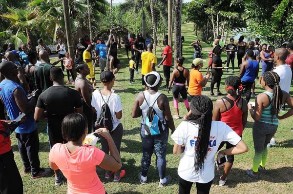 Lionel Rookwood/PhotographerFit 4 Life Season 2 Tuff Enuff Challenge 10th event with Train Fit Club at Hope Gardens, Old Hope Road, St Andrew on Saturday, August 25, 2018.