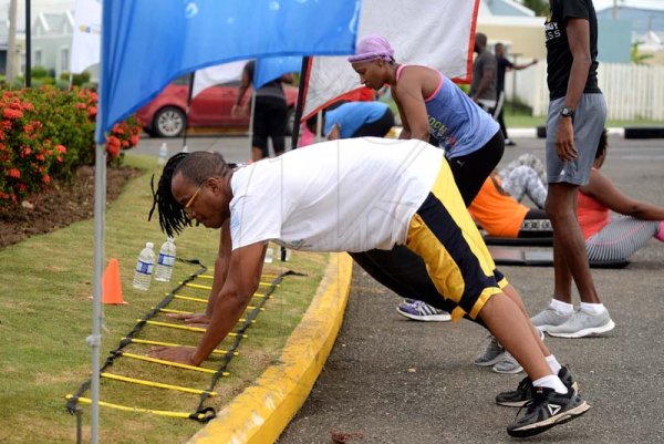 Lionel Rookwood/PhotographerThe Gleaner's Fit 4 Life boot camp with Sweet Energy Fitness Club at Jacaranda Homes in Inswood, St Catherine on Saturday, November 25, 2017