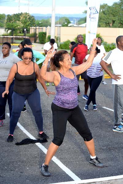 Lionel Rookwood/PhotographerThe Gleaner's Fit 4 Life boot camp with Sweet Energy Fitness Club at Jacaranda Homes in Inswood, St Catherine on Saturday, November 25, 2017