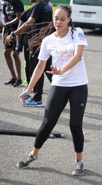 Lionel Rookwood/PhotographerThe Gleaner's Fit 4 Life boot camp with Sweet Energy Fitness Club at Jacaranda Homes in Inswood, St Catherine on Saturday, November 25, 2017