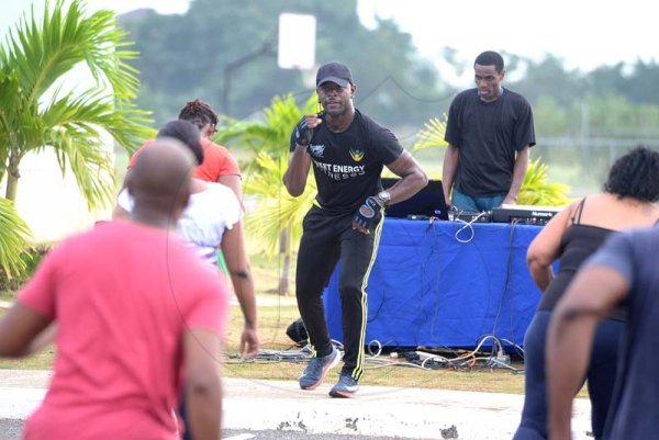 Lionel Rookwood/PhotographerThe Gleaner's Fit 4 Life boot camp with Sweet Energy Fitness Club at Jacaranda Homes in Inswood, St Catherine on Saturday, November 25, 2017