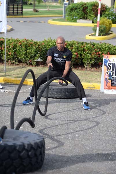 Lionel Rookwood/PhotographerThe Gleaner's Fit 4 Life boot camp with Sweet Energy Fitness Club at Jacaranda Homes in Inswood, St Catherine on Saturday, November 25, 2017