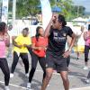 Lionel Rookwood/PhotographerThe Gleaner's Fit 4 Life boot camp with Sweet Energy Fitness Club at Jacaranda Homes in Inswood, St Catherine on Saturday, November 25, 2017 *** Local Caption *** Lionel Rookwood/PhotographerSweet Energy Fitness dance instructor Junior Endevarous had everyone doing all the latest dance moves.