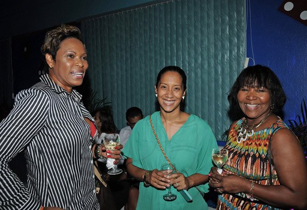 Winston Sill/FReelance Photographer
Good food and great company. These smiles of (from left) Maxine Hogart Spence, Leisha Wong and Marilyn Bennet says it all at the launch of Food Month.

......................................................................
Official launch of Food Month, held at The Gleaner Company Offices. North Street, Kingston on Thursday night September 26, 2013.