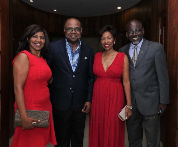 Ashley Anguin Photo/ContributedFrom L-Yvonne Lawson poses with Minister of Tourism Edmund Bartlett, Grace Ives and Dr. St. Aubyn Bartlett