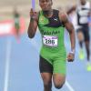Ricardo Makyn/Staff Photographer 
Seanie Selvin of Calabar anchoring his team to victory in the Boys 4x100 at the 2015 Gibson/McCook relays held at the National Stadium on Saturday 28.2.2015
