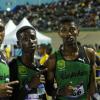 Ricardo Makyn/Staff Photographer 
Calabar's  Class 2 , 4x400  team   at the 2015 Gibson/McCook relays held at the National Stadium on Saturday 28.2.2015