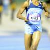 Ricardo Makyn/Staff Photographer 
 Edwin Allen's Saqukine Cameron bringing her team to victory in the Girl's   class 1 ,4x400 meters  at the 2015 Gibson/McCook relays held at the National Stadium on Saturday 28.2.2015