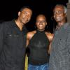 Janet Silvera Photo
?
From L- Douglas Prout, Kadeen Howden and Walt Crooks?at the launch of bass guitarist Taddy Ps 'Gimme di Bass' album?at Blue Beat, Montego Bay,?last Thursday night.