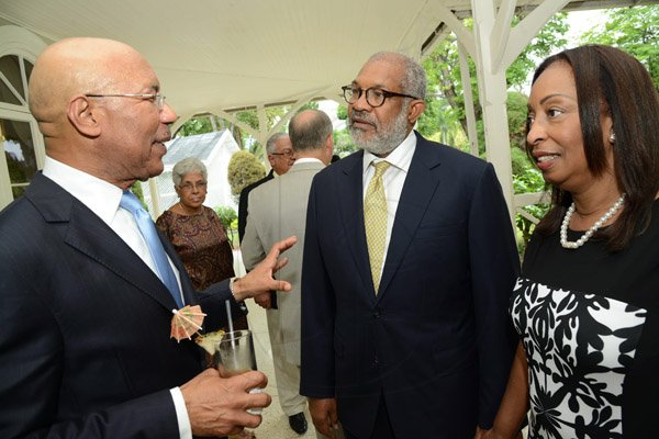 Rudolph Brown/Photographer
Sir Patrick Allen, Governor General of Jamaica hosted luncheon For Gleaner Directors in honour of the Gleaner 180 Anniversary at Kings House on Sunday, August 31, 2014