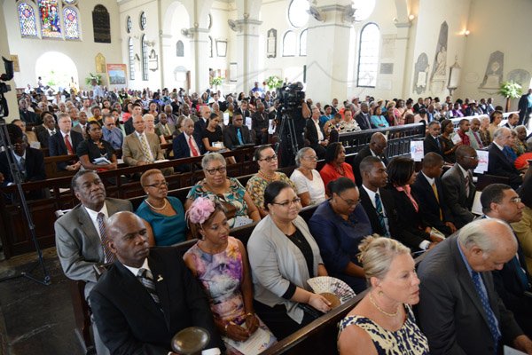 Ricardo Makyn/Staff Photographer 
Gleaner 180  anniversary Church service at the Kingston parish Church on Sunday 31.8.2014
