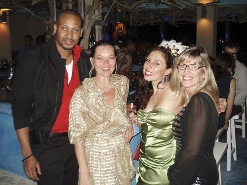 Contributed
Golden Eye
Billy West, Supermodel Kate Moss, Clare Osmon, and Cathy Snipper, were among the chicsters welcoming 2012 at Golden Eye.