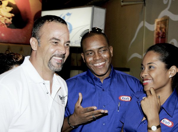 Winston Sill / Freelance Photographer
Media Launch of the All Jamaica Grill Off 2013, held at Fiction Club, Market Place, Constant Spring Road on Saturday April 13, 2013. Here are Craig Powell (left), Promoter; Romaro Samuels (centre); and Deidre Chen (right), both of Facey Commodity Company Limitred.